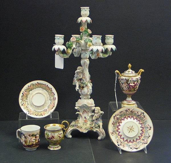 Appraisal: An assembled group of European porcelain late th early th