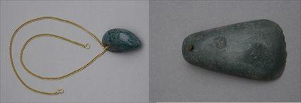 Appraisal: Two Pre-Columbian Jade Pendants