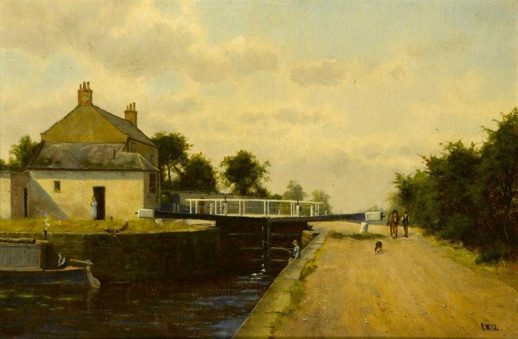 Appraisal: CHARLES WILDE - TRENT LOCK THE GRANTHAM CANAL a pair