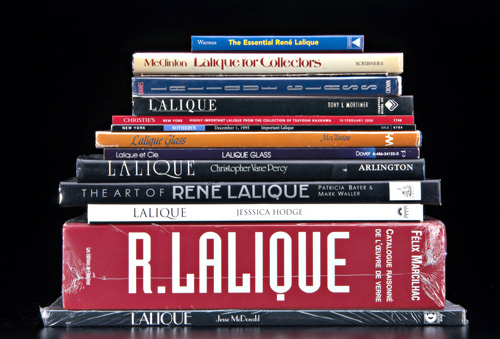 Appraisal: LALIQUE Library of reference books including several hard-to-find editions and