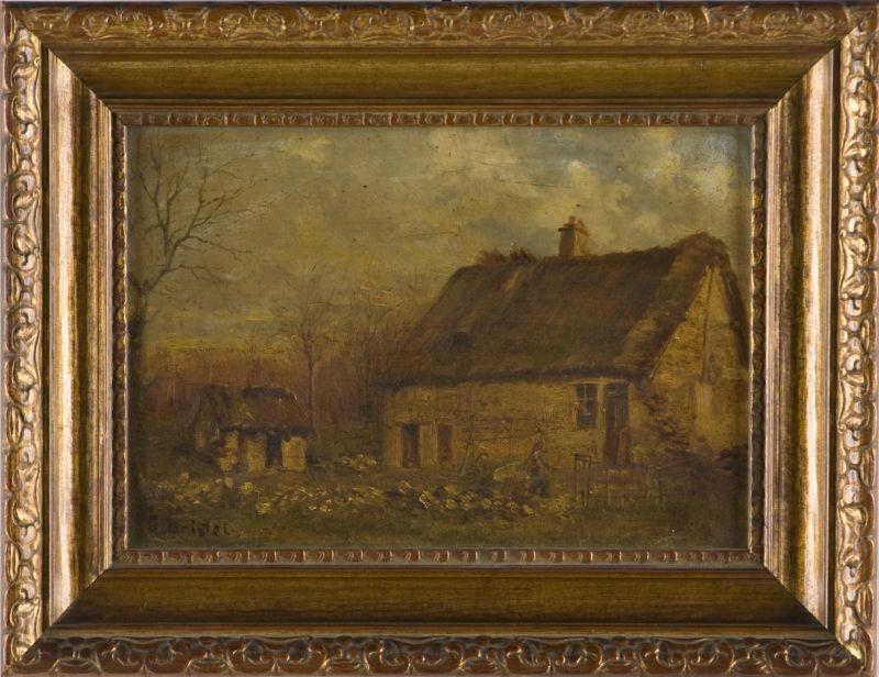 Appraisal: G Boistel Fr Rustic Cottage th - early th century