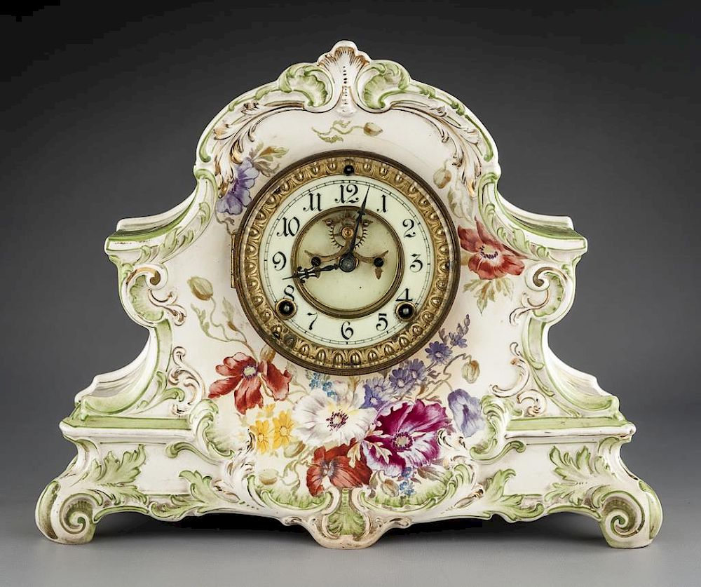 Appraisal: Ansonia Royal Bonn La Nord Mantle Clock DESCRIPTION Ansonia Royal