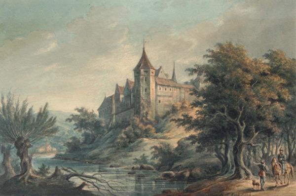 Appraisal: KOEK KOEK B C Dutch - River Landscape with Castle