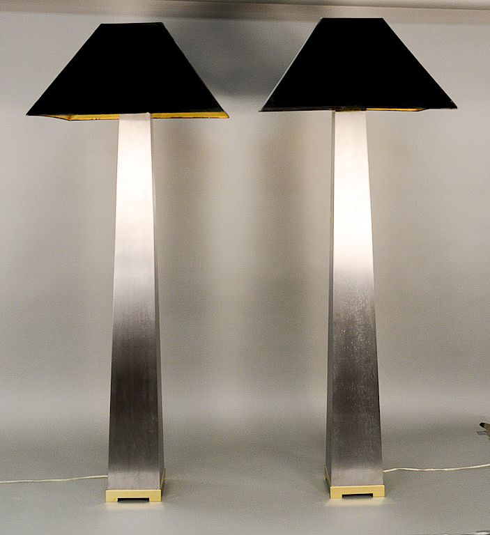 Appraisal: Pair of J Robert Scott Lithic floor lamps designed by