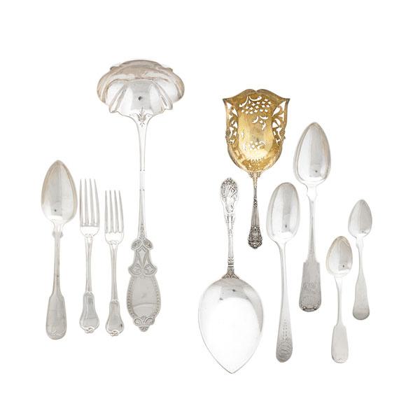 Appraisal: AMERICAN ORNAMENTAL OR PATENT SILVER FLATWARE Eighty-four pieces Towle Georgian