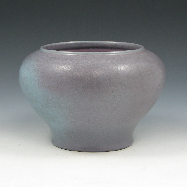 Appraisal: Marblehead vase in light blue and purple Faintly marked with