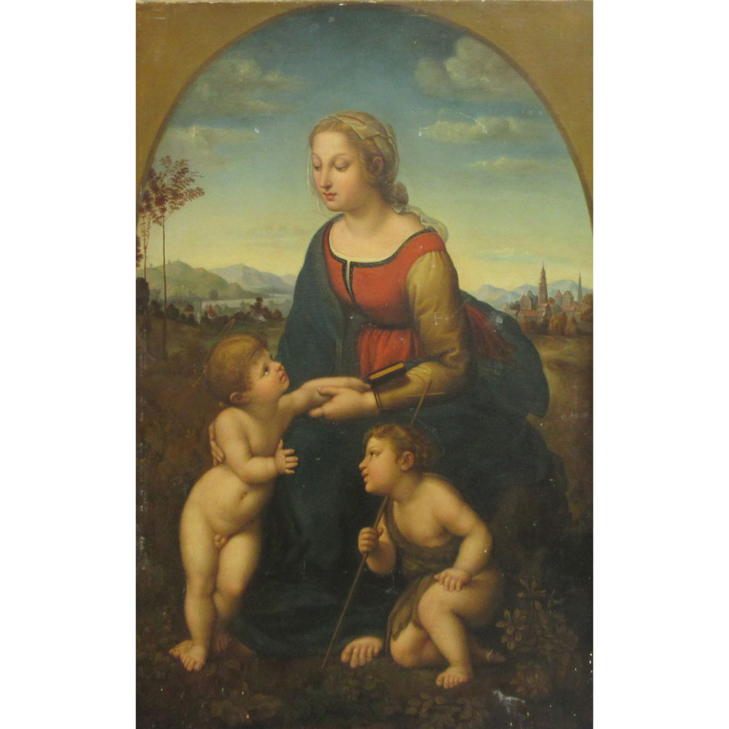 Appraisal: After Raphael Sanzio Madonna and Child with Saint John the