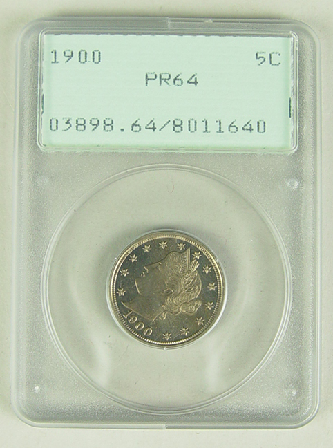 Appraisal: Liberty Head Nickel PCGS graded Proof in old holder Another