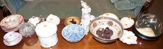 Appraisal: Assorted porcelain and china articles including plates lustreware teacups Lenox