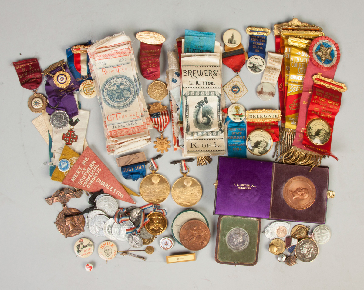 Appraisal: Group of Vintage Commemorative Ribbons Medals