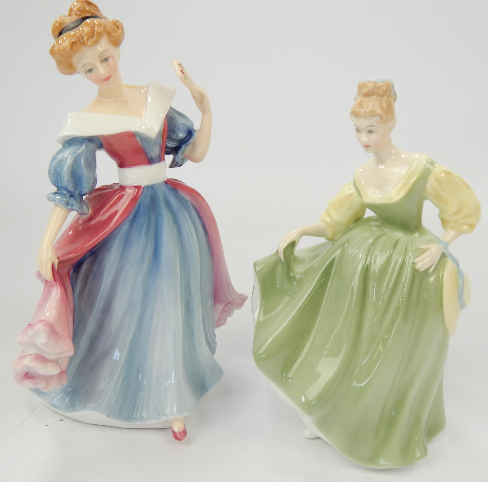 Appraisal: Two Royal Doulton lady figures Amy HN and Fair Lady