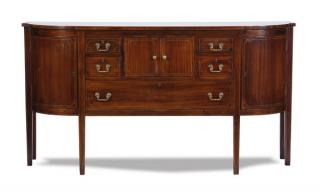 Appraisal: Early th c Federal style mahogany buffet Early th century