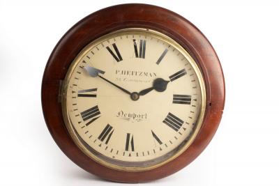 Appraisal: A Victorian mahogany kitchen dial P Heitzman Commercial St Newport