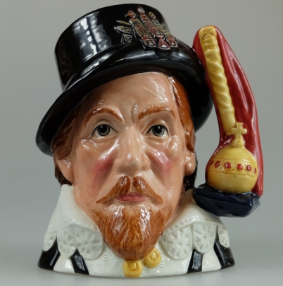 Appraisal: Royal Doulton large character jug King James I D limited