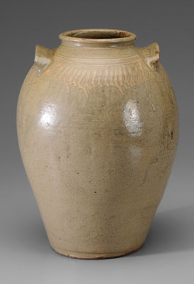 Appraisal: Edgefield Decorated Jar attributed to Thomas Chandler South Carolina th