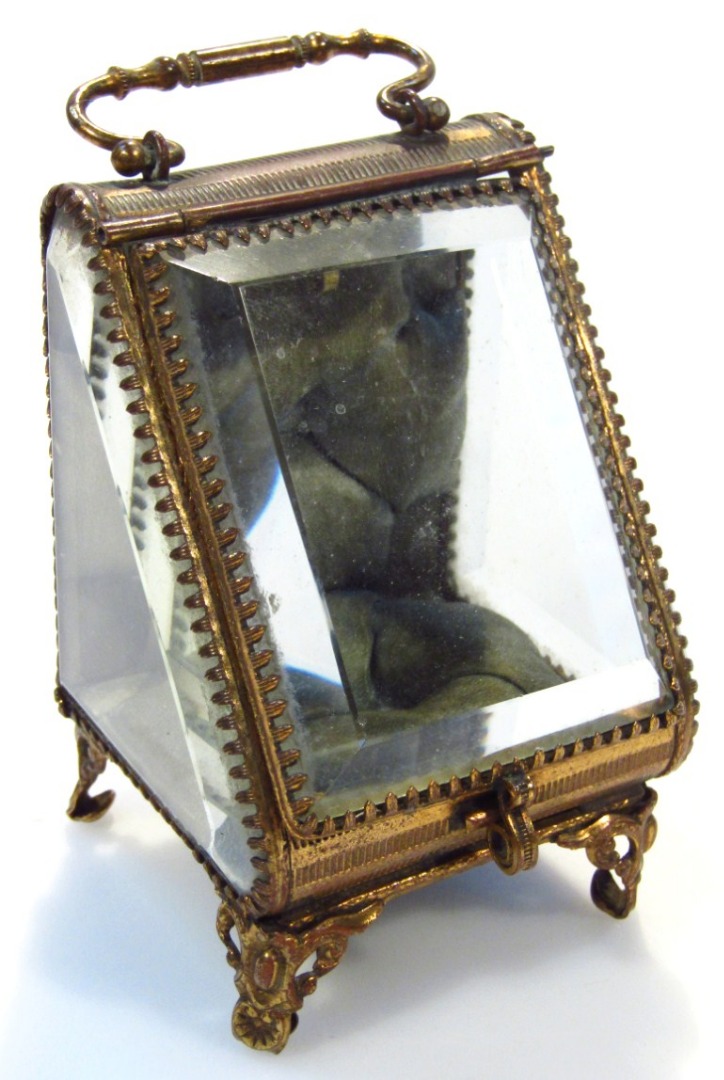 Appraisal: An early thC table top watch case the hinged glazed