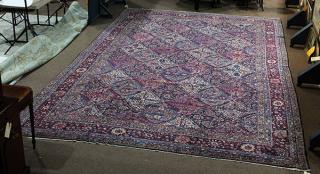 Appraisal: Persian Kerman panel garden rug ' ' x ' '