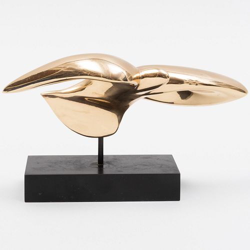 Appraisal: RENE COUTELLE - L'ENVOLBronze inscribed 'Coutelle' dated and numbered at