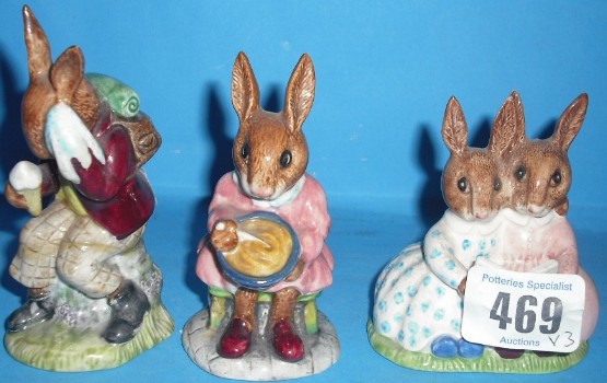 Appraisal: Royal Doulton Bunnykins figures Billie Cooling Off DB Storytime DB