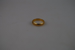 Appraisal: ct D-shaped wedding band size P