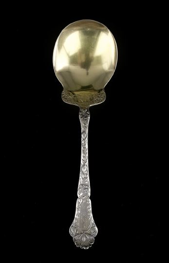 Appraisal: Gorham Sterling Silver Poppy -Pattern Berry Spoon the pattern introduced