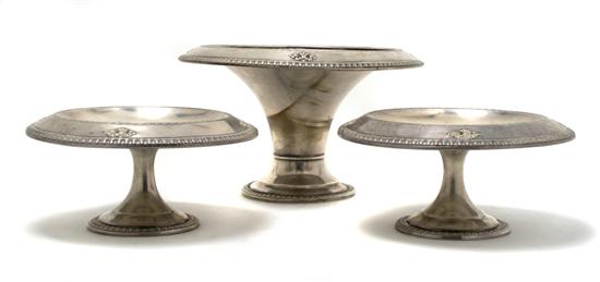 Appraisal: An American Sterling Silver Three Piece Garniture Dominick Haff Height