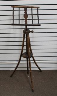 Appraisal: WF Needham Signed Music Stand WF Needham Signed Music Stand