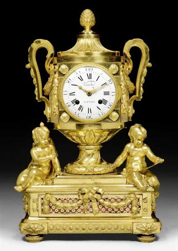 Appraisal: IMPORTANT CLOCK AUX AMOURS WITH CARILLON Louis XVI the case