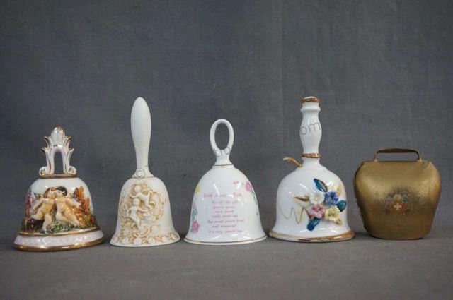 Appraisal: Capodimonte Cherub and Other Collectible Bells Bells include Italian R