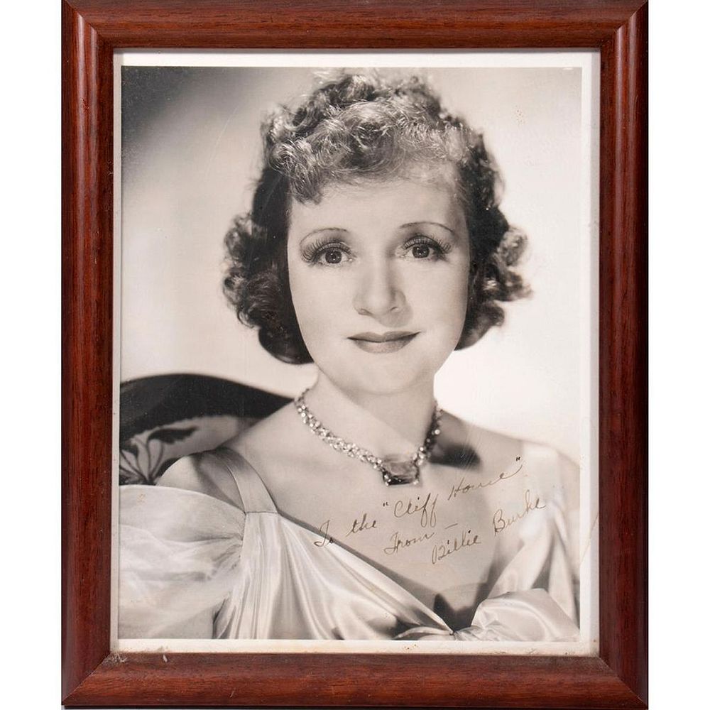 Appraisal: Billie Burke Original autographed inscribed photograph Size x Condition Showing