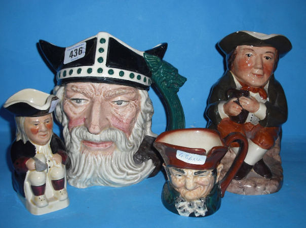 Appraisal: Royal Doulton large character Jug The Viking D chip to