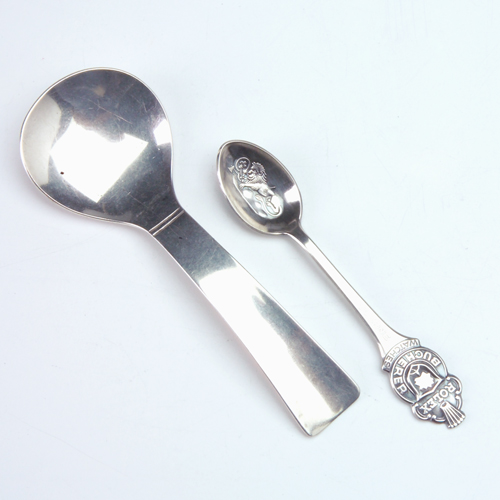 Appraisal: Allan Adler sterling spoon marked and a Rolex advertising spoon