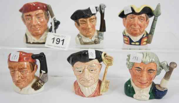 Appraisal: Royal Doulton Miniatures from the Williamsburg Series comprising Gunsmith D