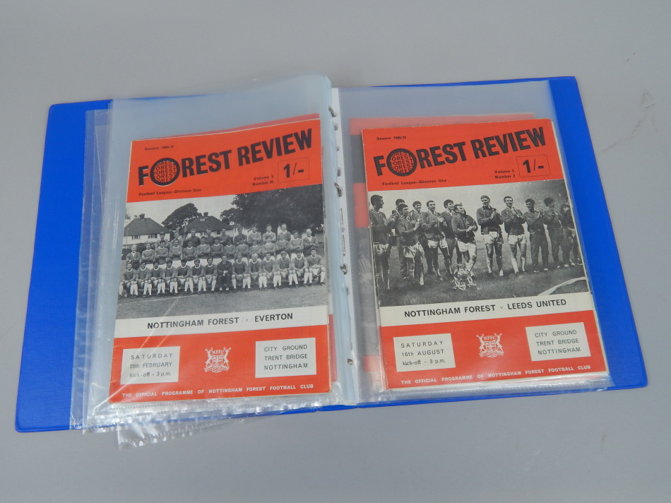 Appraisal: A quantity of football programmes Nottingham Forest 's to 's