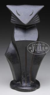 Appraisal: MODERNISTIC CAT CAST IRON DOORSTOP Circa Hubley Foundry Lancaster Pennsylvania