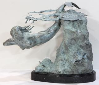 Appraisal: Sculpture John Soderberg John Soderberg American b Sounding bronze sculpture