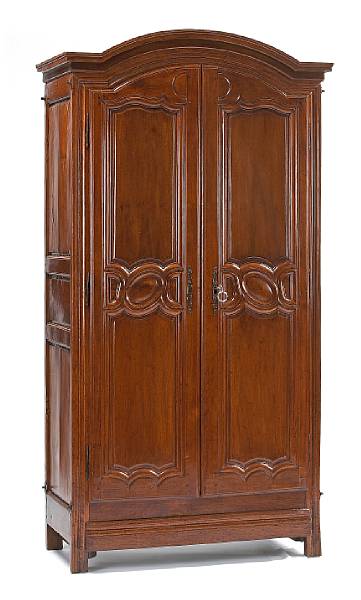 Appraisal: A Louis XV walnut armoire fourth quarter th century The