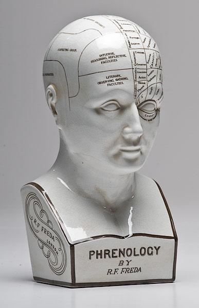 Appraisal: PHRENOLOGY HEAD MARKED R F FREDA English second half th