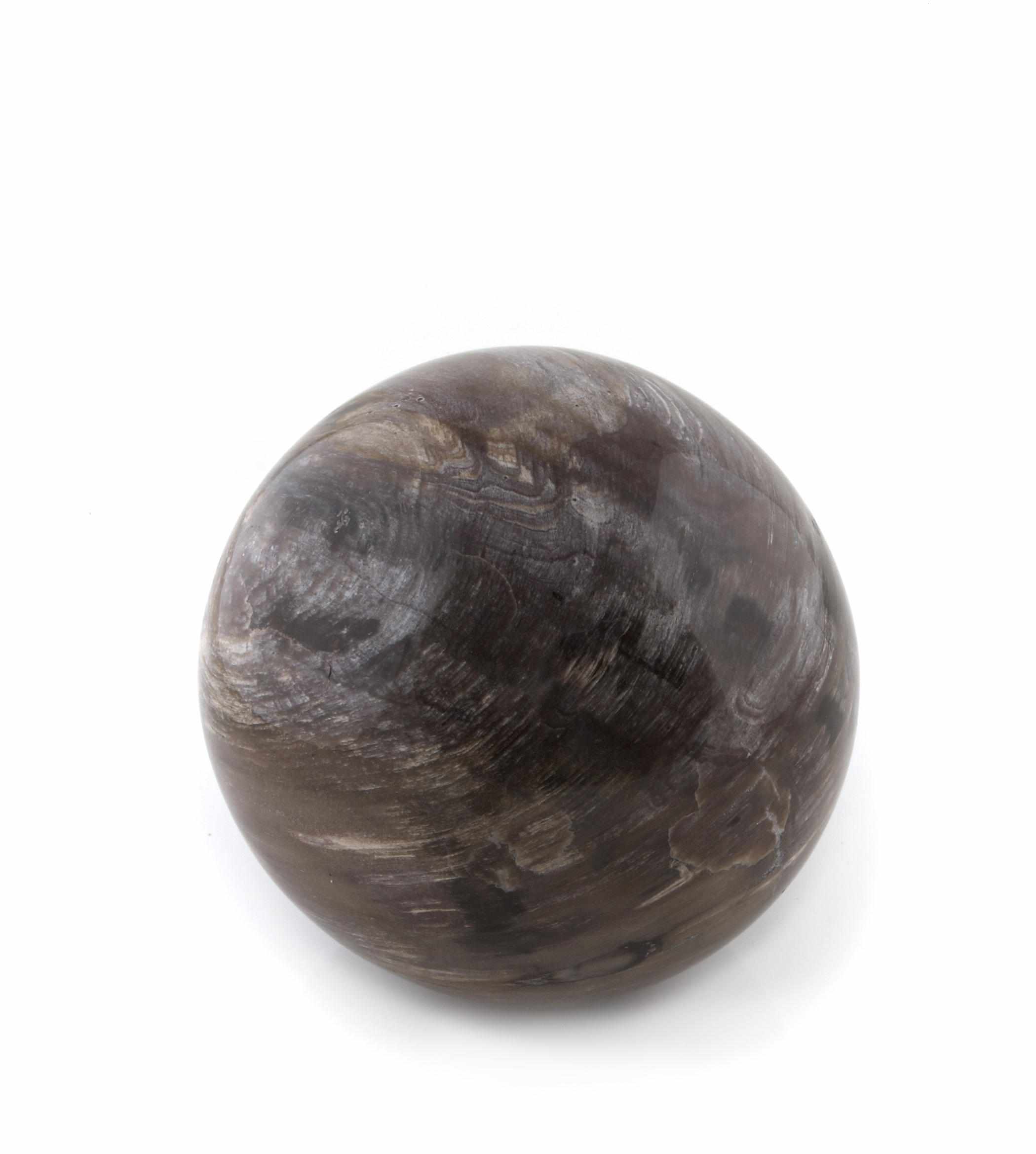 Appraisal: Natural History Petrified Wood Sphere Jurassic MadagascarNotable for its unusual