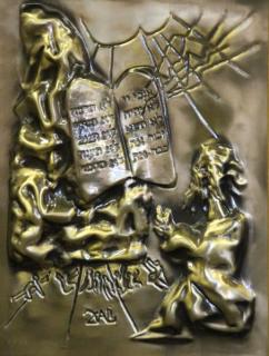 Appraisal: DALI Salvador Bas Relief Moses and the Commandments Signed lower