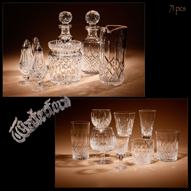 Appraisal: An assembled Waterford cut glass stemware service An assembled Waterford