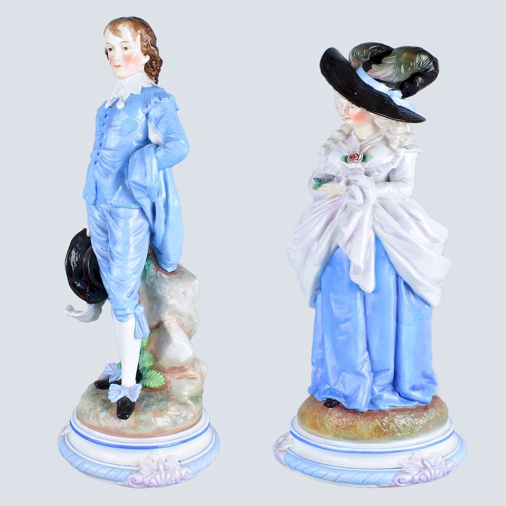 Appraisal: Pair Ernst Bohne Sohne Figurines Pair German Ernst Bohne Sohne