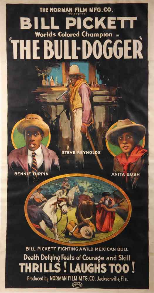 Appraisal: RARE BLACKIANA BROADSIDE MOVIE POSTER - 'The Norman Film Mfg