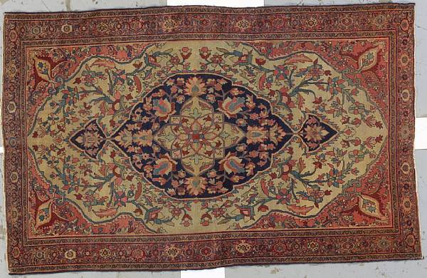 Appraisal: A Fereghan rug Central Persia late th century size approximately