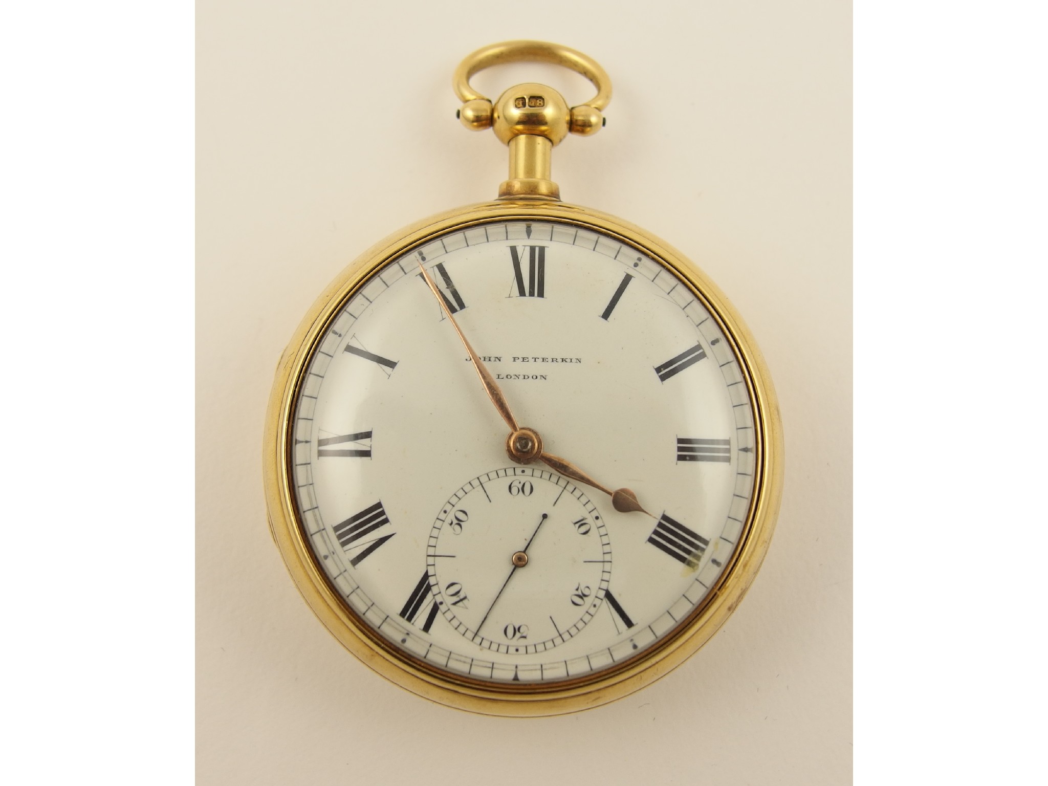 Appraisal: An ct pair cased pocket watchwith fusee movement made by