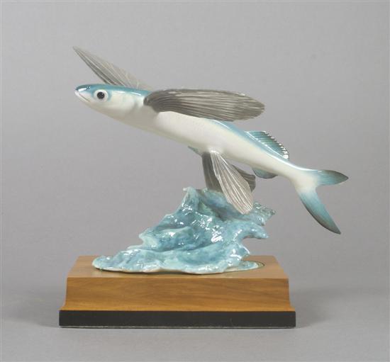 Appraisal: A Royal Worcester Flying Fish Height inches