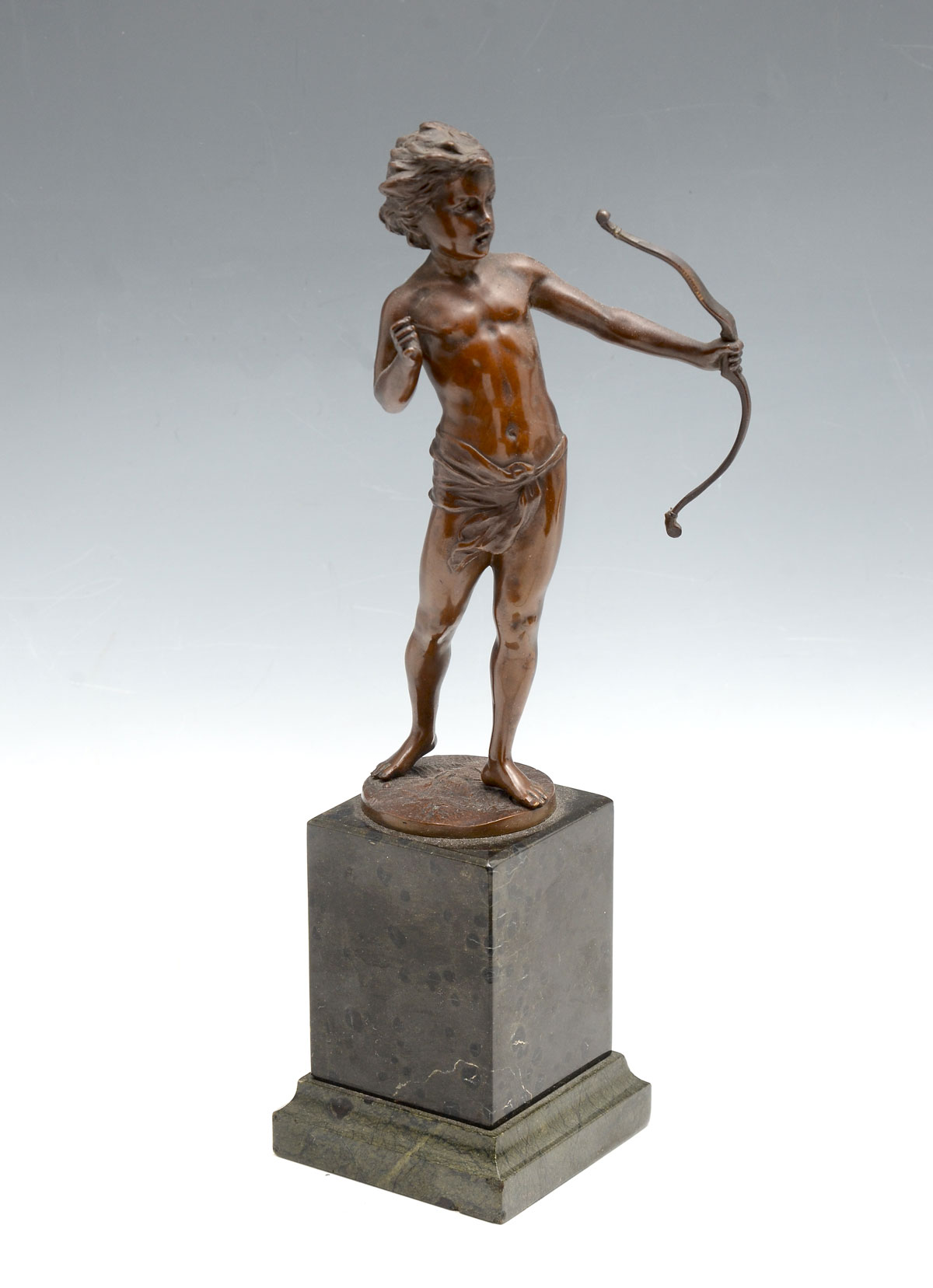 Appraisal: KOWALCZEWSKI Paul Ludwig German - Cupid Holding a Bow Bronze