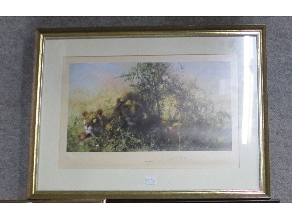 Appraisal: AFTER DAVID SHEPHERD Limited Edition print 'Cool Cats' signed and