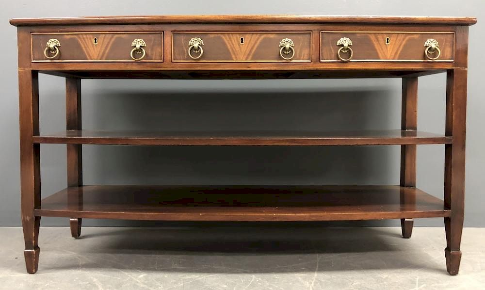 Appraisal: Philadelphia Federal Style Sideboard Philadelphia Federal style Santo Domingo mahogany