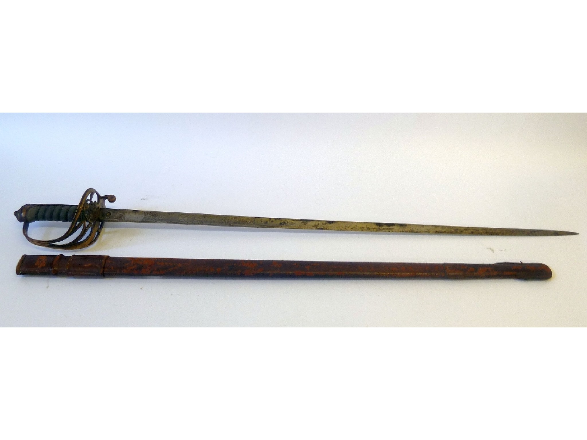 Appraisal: VICTORIAN PATTERN INFANTRY OFFICER'S SWORD the open work guard incorporating